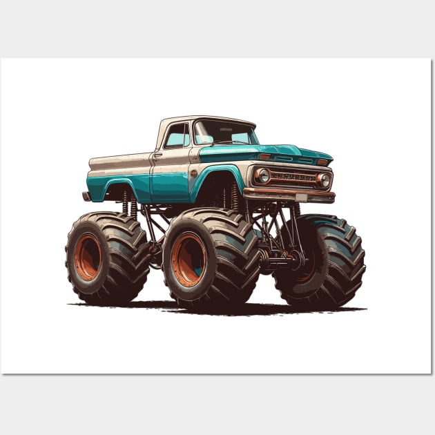 Monster Truck Wall Art by Vehicles-Art